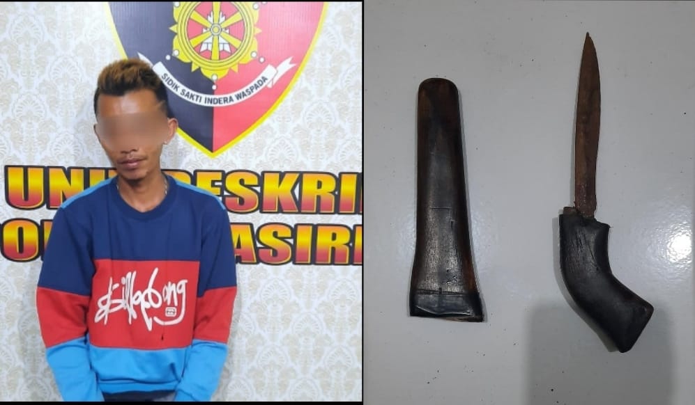 Kasus membawa sajam di alun alun lumajang