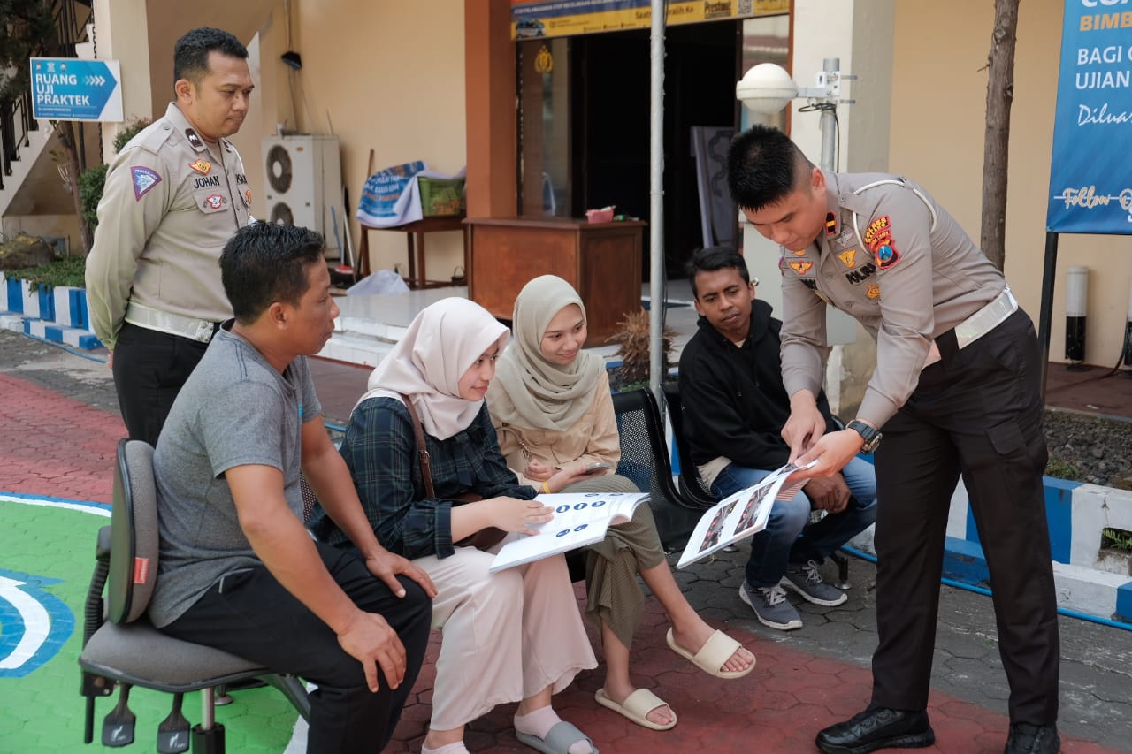 Polres Malang Berikan Coaching Clinic untuk Peningkatan Kemampuan Peserta Uji SIM