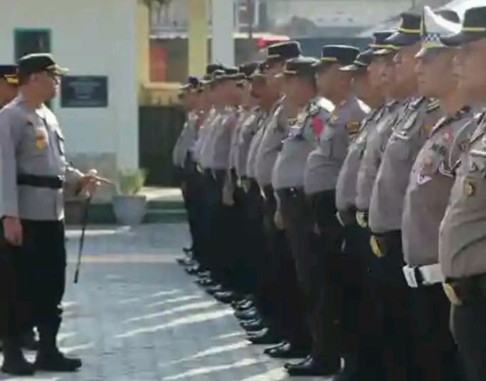 Kapolres Tanah Karo Pimpin Apel Konsolidasi Pasca Pengamanan Pemilu 2024