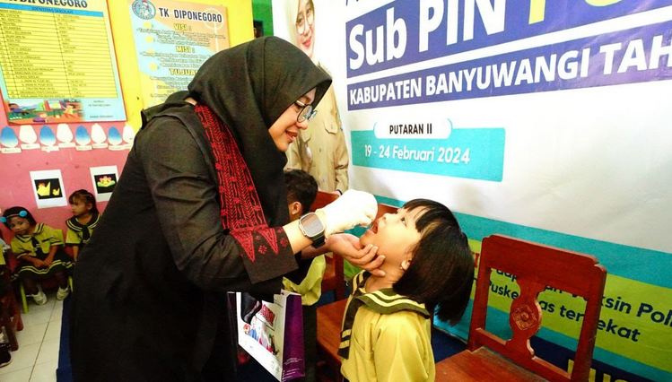 Pemkab Banyuwangi Terus Gencarkan Vaksinasi Polio