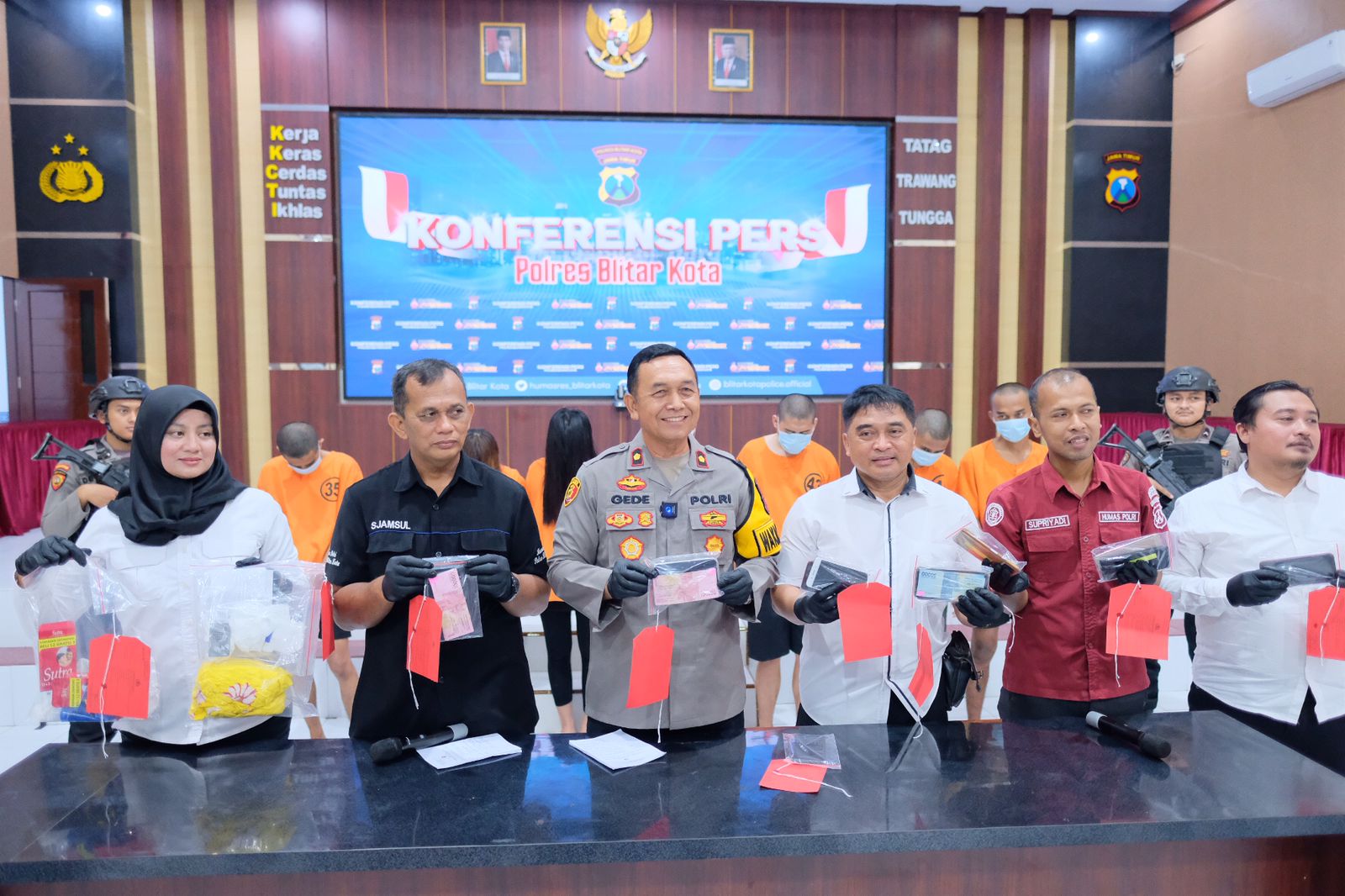 Tujuh Tersangka Prostitusi Online Diamankan Polres Blitar Kota