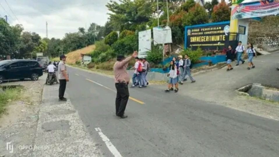 Demi Tugas Tak Kenal Lelah, Personil Polsek Munte Giatkan Strong Point