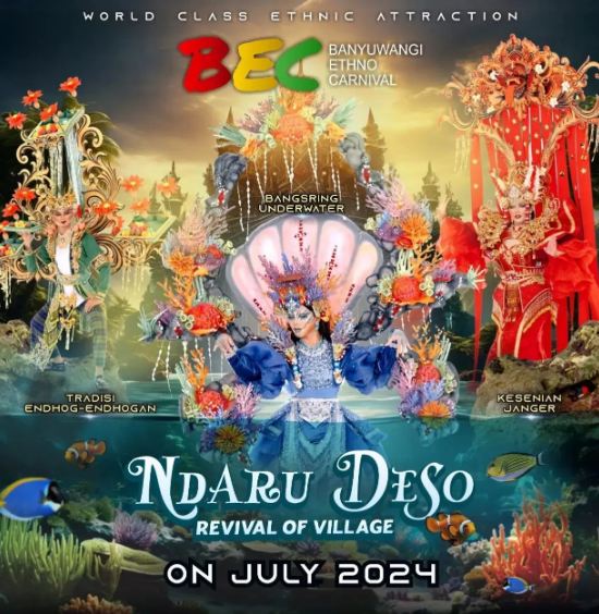 Banyuwangi Ethno Carnival (BEC) 2024 dengan Tema The Revival of Village