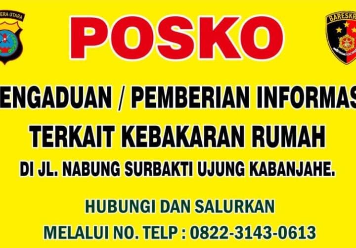 Posko Pengaduan Ungkap Kebakaran di Karo Telah Disiapkan Pihak Kepolisian