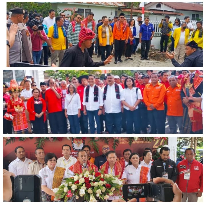 Pilkada 2024, 3 Paslon Bupati dan Wakil Bupati Resmi Mendaftar ke KPU Karo