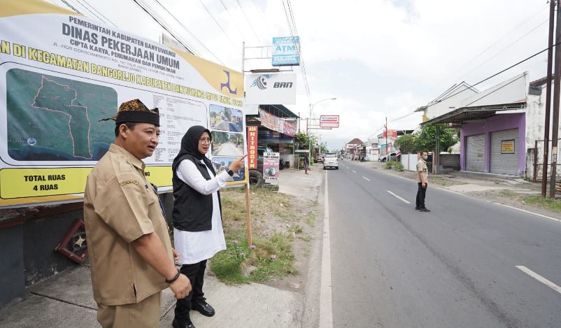 Bupati Banyuwangi Tinjau Pembangunan Infrastruktur di Kecamatan Bangorejo
