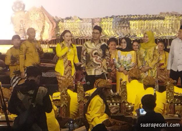 Tasyakuran Anggota DPRD Nganjuk H Moch Sapi'i Hadirkan Hiburan Wayang Kulit