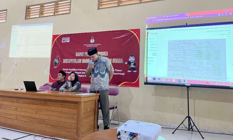 KPU Banyuwangi Lakukan Rekapitulasi Suara Pilkada Serentak 2024
