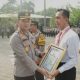 Polres Nganjuk Gelar Upacara Kenaikan Pangkat dan Apresiasi Anggota Berprestasi