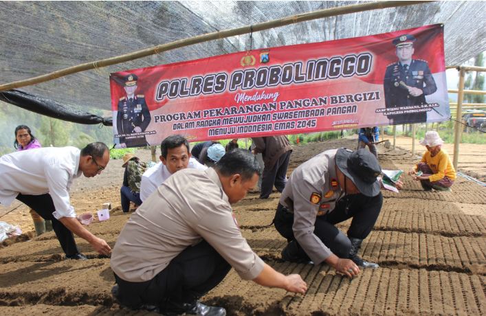 Polres Probolinggo Luncurkan Program Pekarangan Bergizi untuk Dukung Ketahanan Pangan