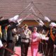 Tradisi Pedang Pora Iringi Penyambutan Kapolres Baru Jombang,