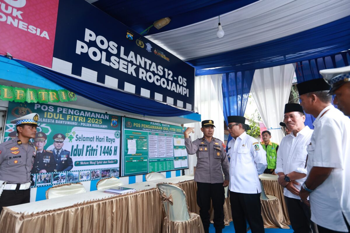 Wabup Mujiono Pantau Pos Kesehatan di Rogojampi