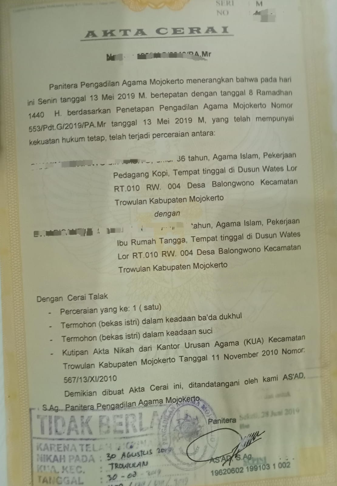 Perkara Dugaan Pemalsuan Dokumen Tidak Jelas Kelanjutannya