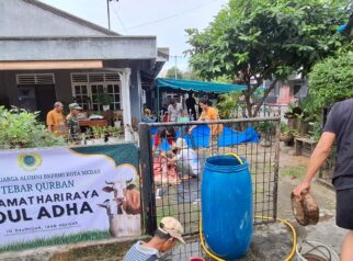 IKA BKPRMI Kota Medan Salurkan Daging Kurban bagi Warga Sekitar