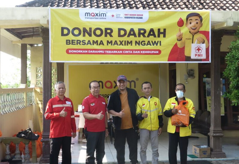 Maxim Ngawi sukses menyelenggarakan kegiatan donor darah