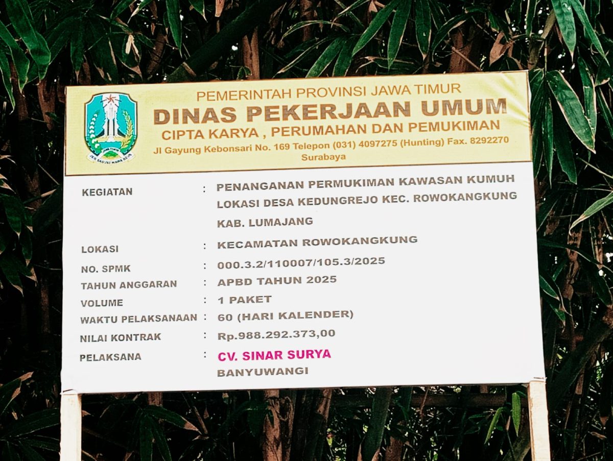 Pembangunan Jalan Paving dan Drainase di Kedungrejo Lumajang Dapat Apresiasi Warga
