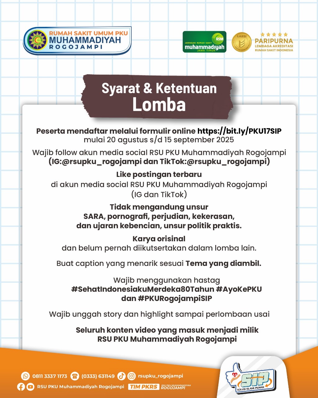 Syarat Ketentuan Lomba Video Kreatif