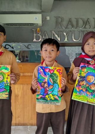 Moch. Alfan Ananta dan peserta dari Sdn 3 macan putih
