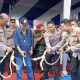 Personel Polresta Banyuwangi dan Kapolda Jatim meresmikan Dermaga Danantya Virendra di Mako Satpolairut Ketapang.