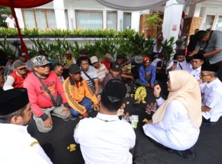 Bupati Banyuwangi Ipuk Fiestiandani menggelar halal bihalal