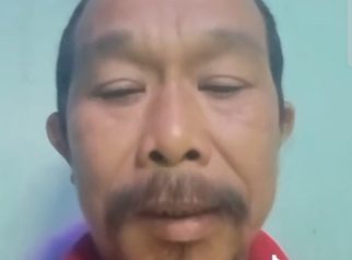 Tangkapan layar video klarifikasi Mohammad Amin di media sosial pribadinya terkait daftar undangan bukber Polri Banyuwangi.