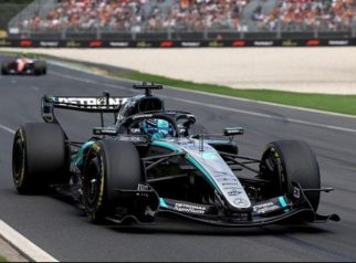 Pebalap Mercedes-AMG Petronas, George Russell., F1 GP Australia