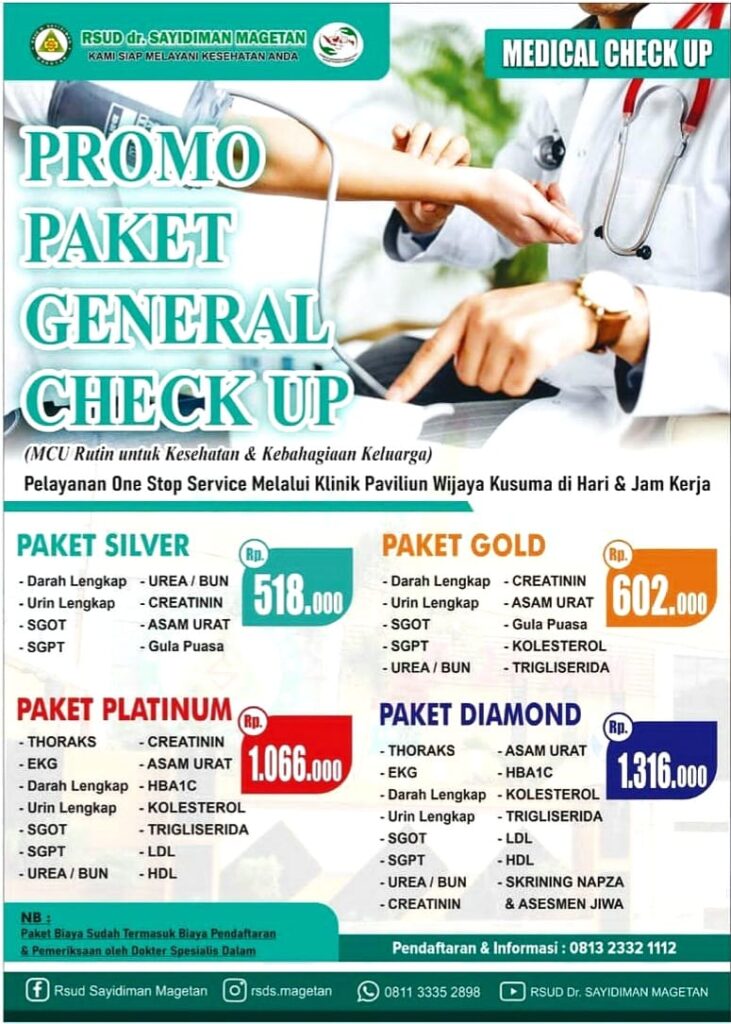 Promo Paket General Check Up Promo Paket General Check Up