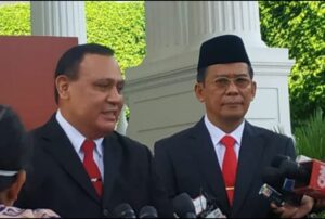 Ketua KPK, Firli Bahuri dan Johanis Tanak