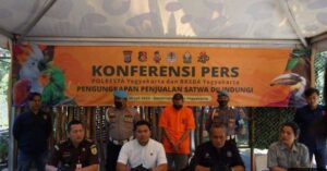 Konferensi Pers Uolresta Yogyakarta Ungkap Perdagangan Satwa Ilegal