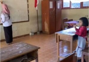 SD Negeri Setono Ponorogo hanya mendapat 1 siswa baru