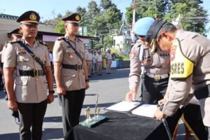 Sertijab kapolsek di polres lumajang