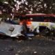 Kecelakaan horor bus eka dengan bus Rahayu di ngawi