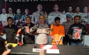 Jajaran Polres Malang Kota Berhasil Amankan Pelaku Ranmor Bersajam