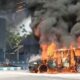 Mobil Toyota Kijang Terbakar saat Antre di SPBU Besuk