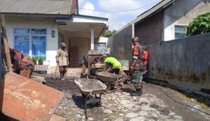 Koramil 0821-04 Gucialit Bersama Warga Giatkan Karya Bakti