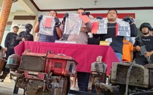 Polresta Banyuwangi Ungkap Sindikat Pencuri Mesin Traktor