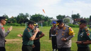 Kapolda Jatim dan Pangdam V/Brawijaya Cek Kesiapan Pengamanan Pemilu 2024 di Polres Pamekasan