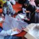 Proses Pelipatan Surat Suara di KPU Banyuwangi