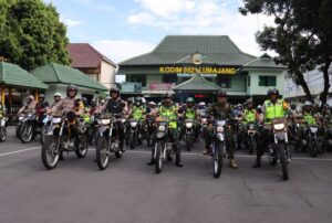 Kapolres Lumajang dan Kodim 0821 Gelar Patroli Skala Besar
