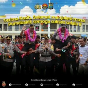 Kapolres Tanah Karo Pimpin Acara Pelepasan Personil Purna Bhakti