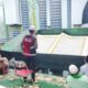 Polisi di Banyuwangi Melakukan Tadarus Al-Quran di Masjid Agung Baiturrahman