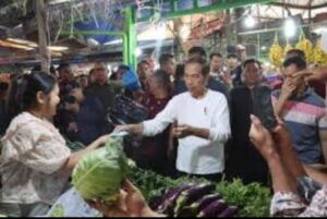 Presiden RI Sempatkan Belanja di Pasar Buah Berastagi