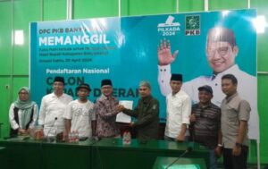 Ahmad Hadinudin dari Gerindra Mendaftar Bacabub Banyuwangi