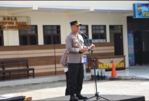 Kapolres Karo Pimpin Upacara Sertijab Dilapangan Mapolres Tanah Karo
