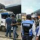 Petugas Gabungan Tertibkan Angkutan Umum dan Pedagang