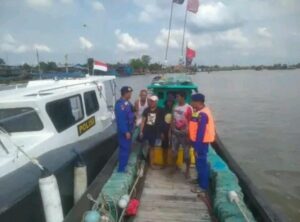 Satpolairud Polres Tanjung Balai Patroli di Sepanjang Perairan
