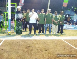 Haji Warsubi buka turnamen seduluran bola volly brodot cup tahun 2024.