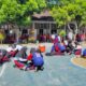 SMP Negeri 1 Jember Menggelar Simulasi Pertolongan Pertama Bencana Kebakaran dalam MPLS