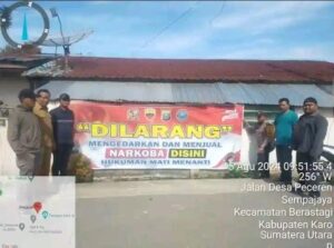 Bhabinkamtibmas Polsek Berastagi Gencar Lakukan Kampanye Anti Narkoba di Desa Sempajaya