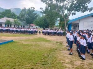 Polsek Mardingding Gelar Pembinaan Kepada Siswa SMP Negeri 1 Lau Baleng